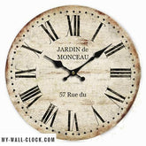 Vintage Clock Monceau Garden My Wall Clock